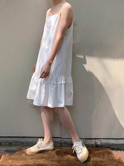 Retro Casual Chic Slip Dress