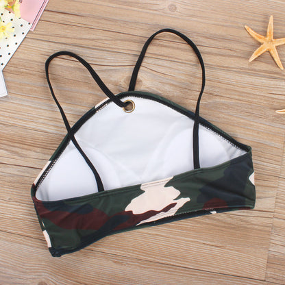 Camouflage print Bikini Swimsuit