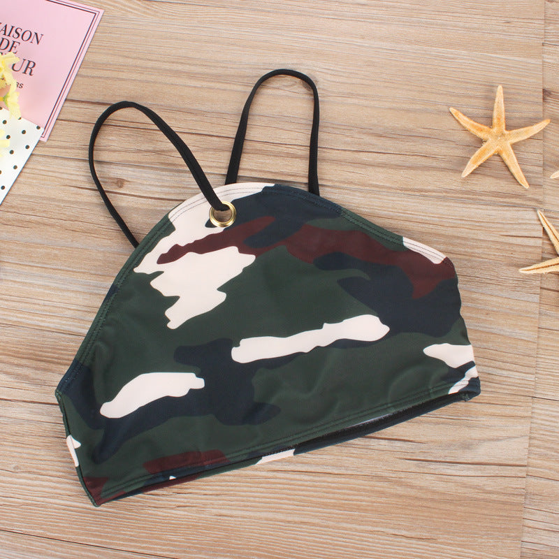 Camouflage print Bikini Swimsuit