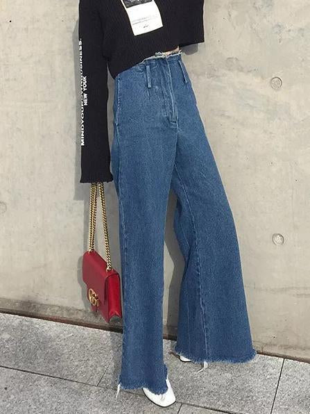 Empire Casual Wide Leg Jean Pants