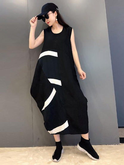 Original Split-joint Sleeveless Dress