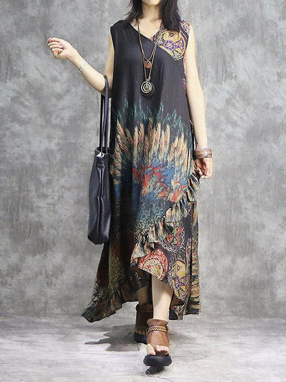 Original Split-joint Oversize Long Dress