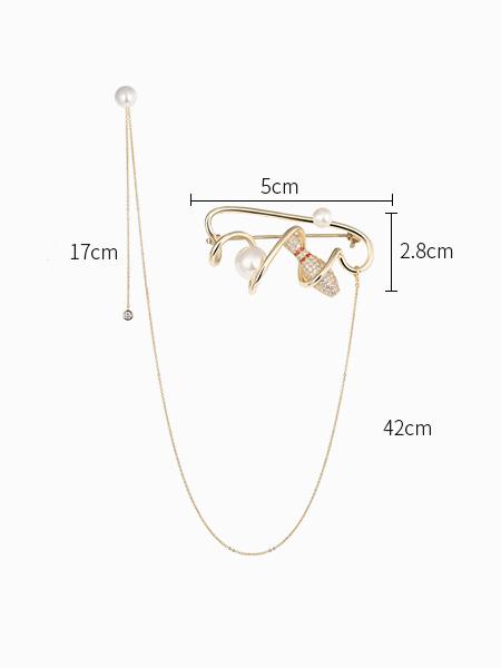 Original Long Earrings Brooch