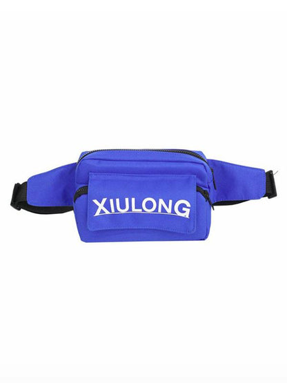 Letter  Zip Sporty Waist-Bags