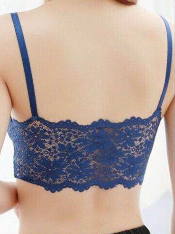 Lace Spaghetti-neck Bra Sexy Lingerie