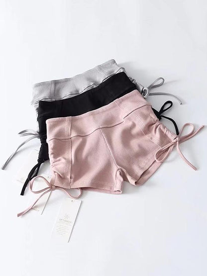Sexy Solid Knit Empire Track Shorts