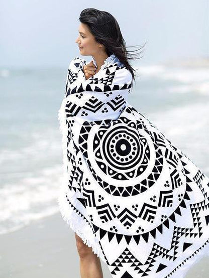 Geomertry Tassels Round Beach Mat Yoga Mat