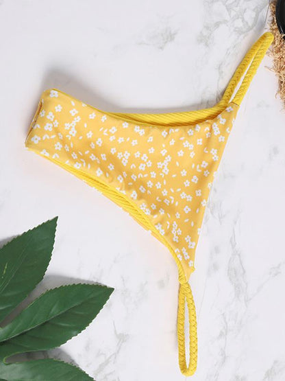Braided Ribbed Bikini Swimsuit