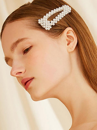 Faux Pearl Hair Clip