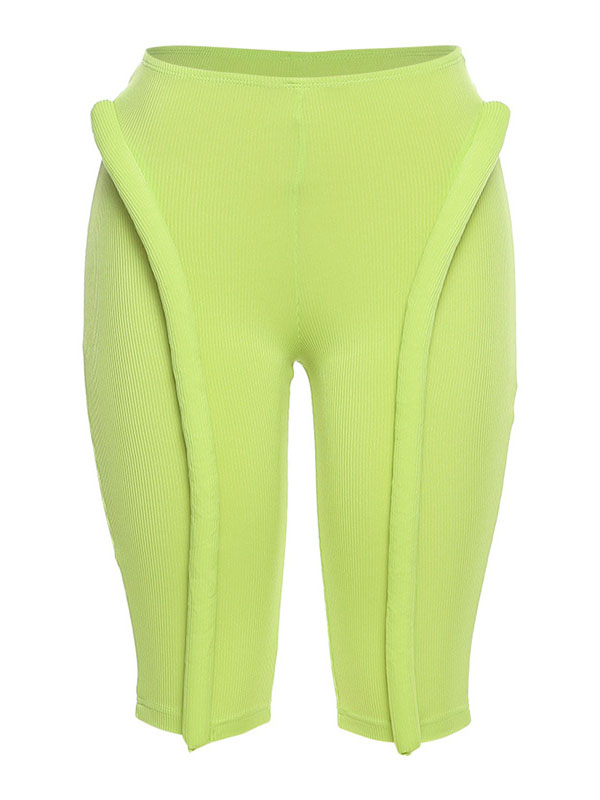 Fluorescent High-Waist Seven-Point Leggings