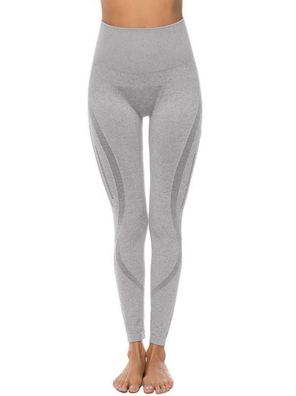 High Waist Perforated Yoga Leggings