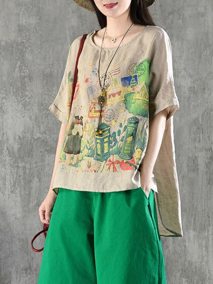Loose Oversize High-low Shirt