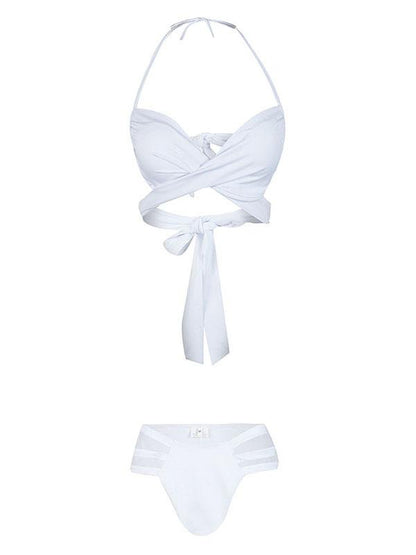 Sexy Bandage Split Type Bikini Swimsuit
