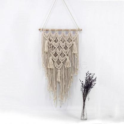 Tasseled Crossing Crochet Decoration
