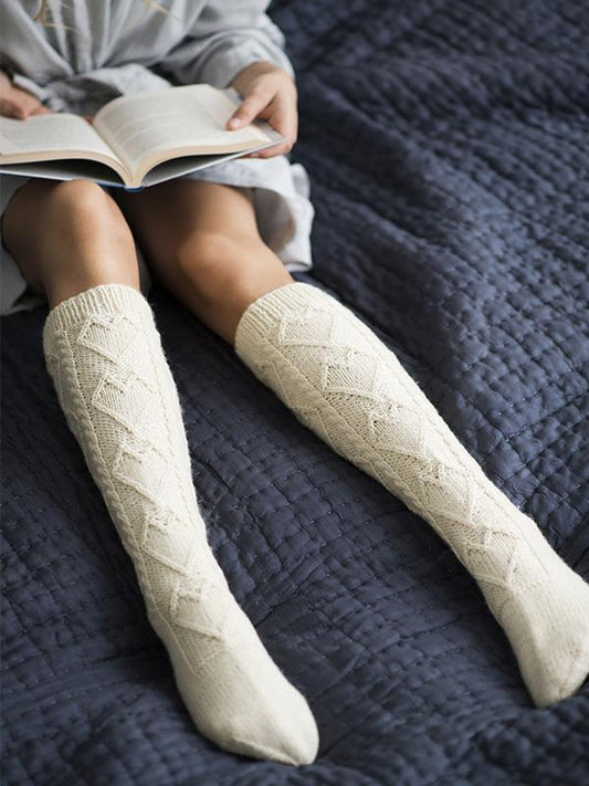 Knitting Solid Colors 5 Colors Stocking