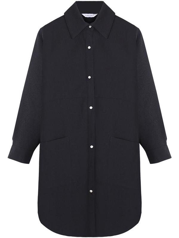 Loose Solid Fresh Shirt Mini Dresses