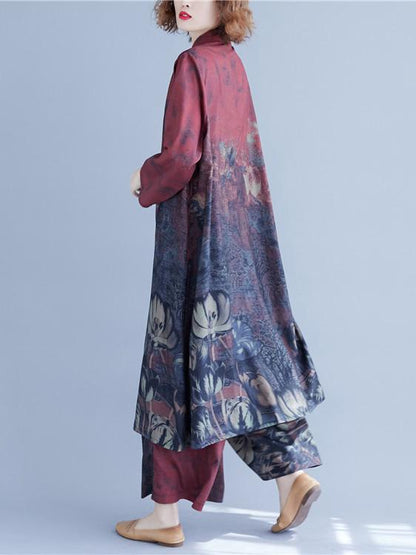 Original Printed Shirt + Wide Leg Pants