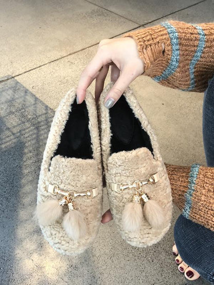 Flat Bottom Scoop A Pedal Lazy Shoes Footwear