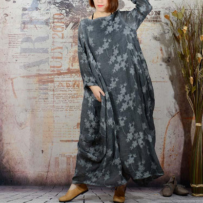 Loose Cotton Linen Dress