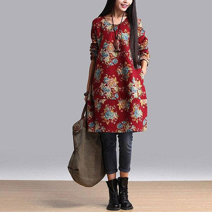 Women cotton print blouse