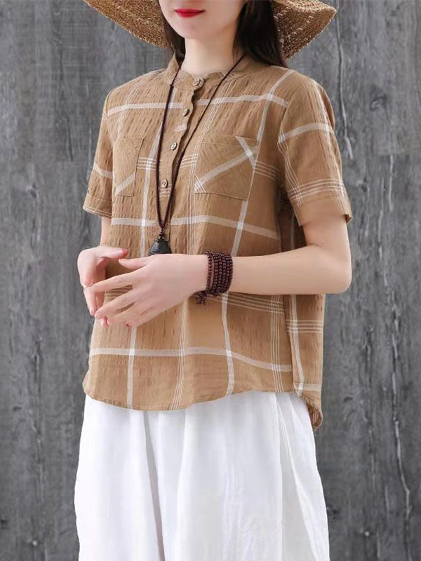 NATIONAL STYLE PLAID SHIRT