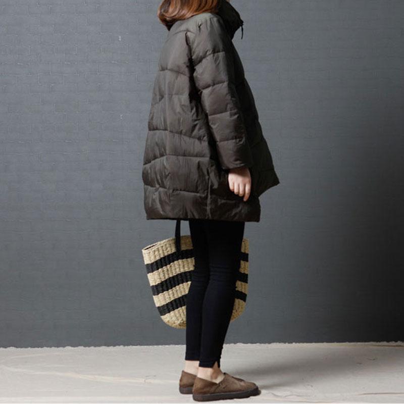 Irregular Casual Women Loose Winter Coat Long Sleeves