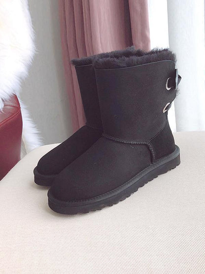 Bow Thickening Warm Boots Snow Boots Uggs