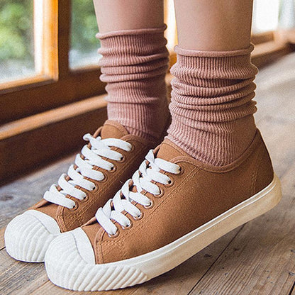 Cotton Knitted Casual Keep Warm Women Pile Stocking