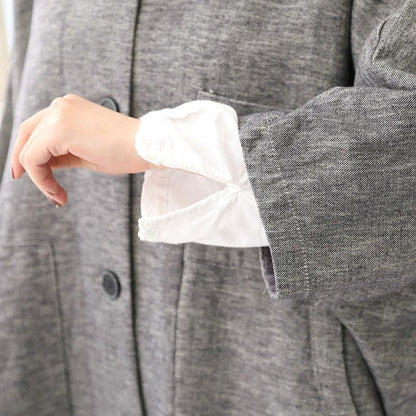 Autumn Winter Women Loose Shoulder Sleeve Overcoat