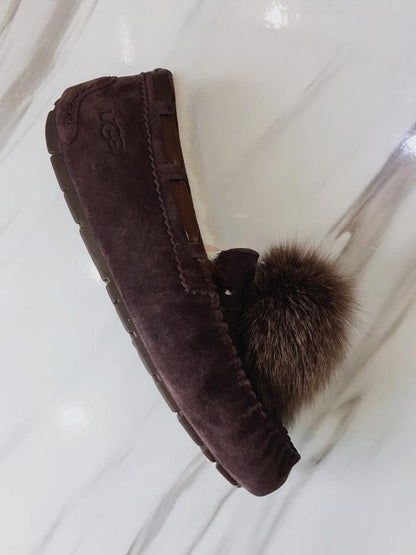 Artificial Fur Ball Shoes Fashion Snow Boots
