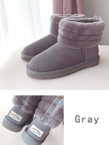 2018 Winter Waterproof Artificial Fur Warm Boots Uggs