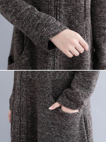 Loose Cropped Hemline Outwear