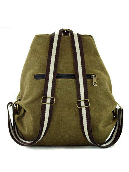 Embroidered Zipper Backpack Bag