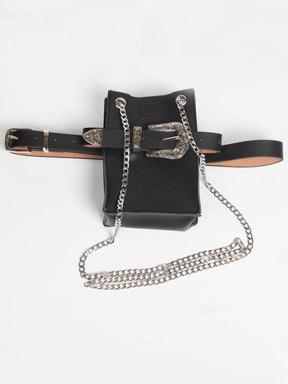 Snake Pattern Strap Change Purse
