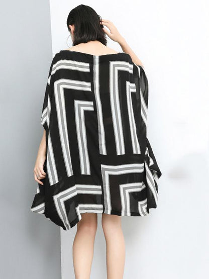 Super Loose Irregular Striped T-shirt