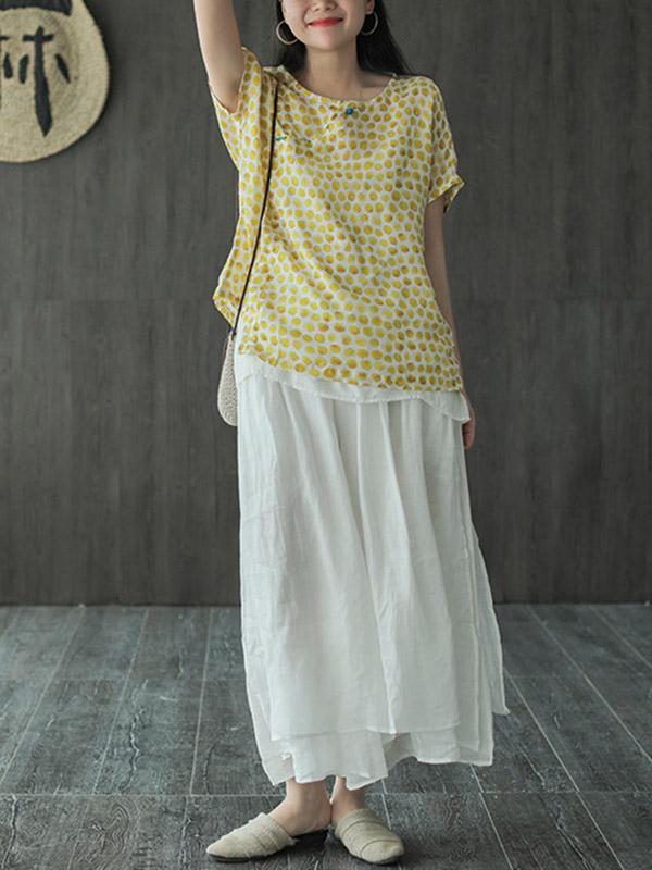 Casual Solid Column Pants Bottoms