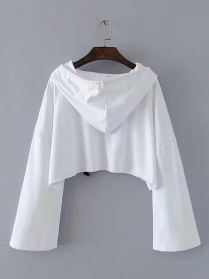 Cut Out Hooded Sweatshirts