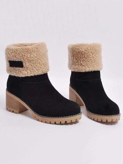 Chunky Mid Calf Winter&Snow Boots
