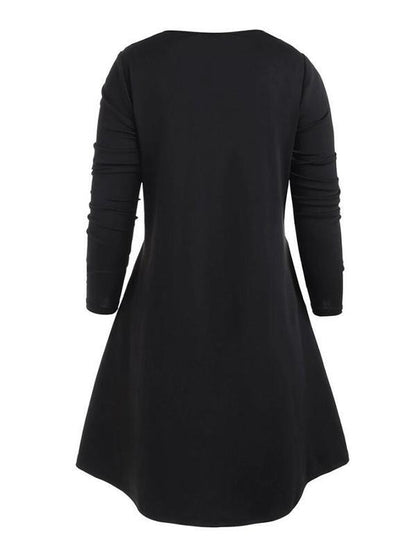 Square-Neck Solid Bandage Mini Dress