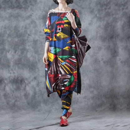 Cotton Linen Long Sleeve Blouse And Pants