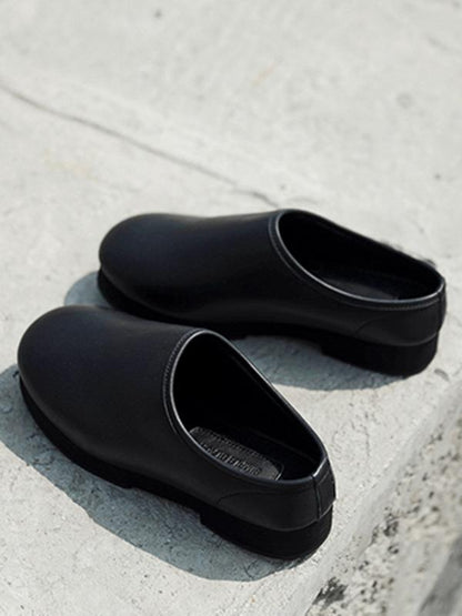 Retro Ball Peen Half Slipper Shoes