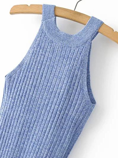 Sexy Elastic Over Hip Split-side Midi Dresses