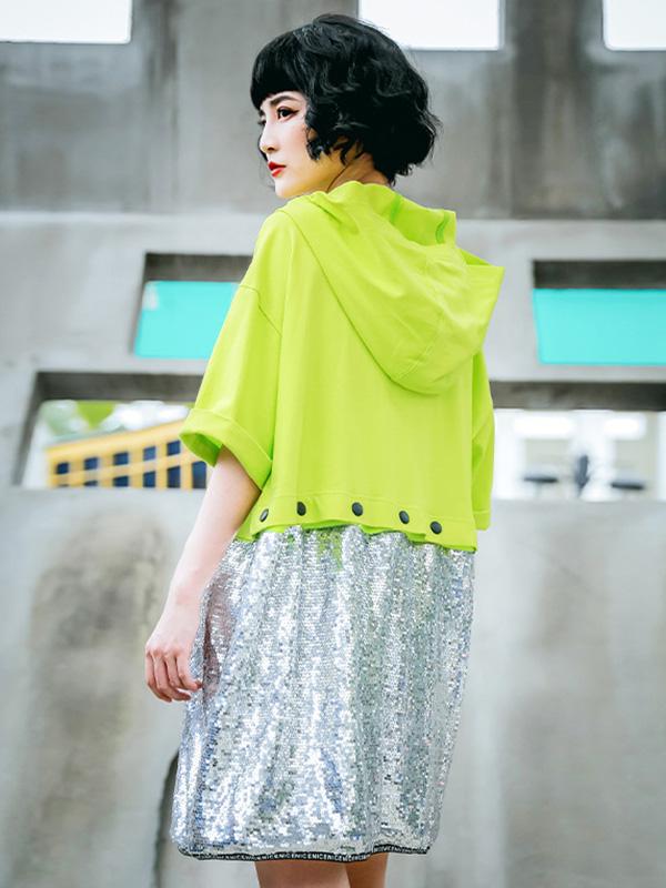 Leisure Split-Joint Short Sleeve Hoodies