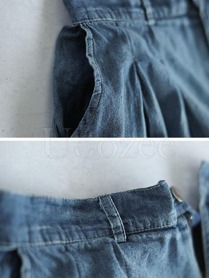 Loose Split-joint Wide Leg Pants