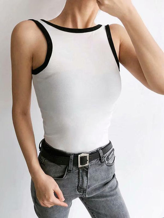 Sexy Backless Cotton Vest