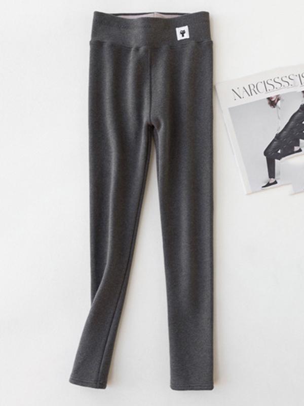 Pure Color Warm Leggings