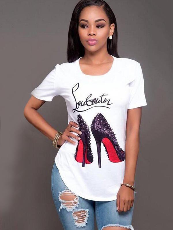 Simple Round-Neck T-Shirts Tops