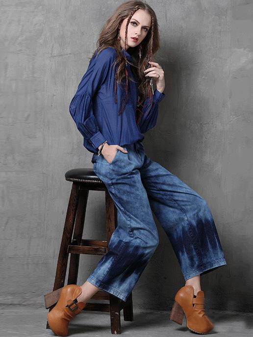 Vintage Loose Silk Shirt
