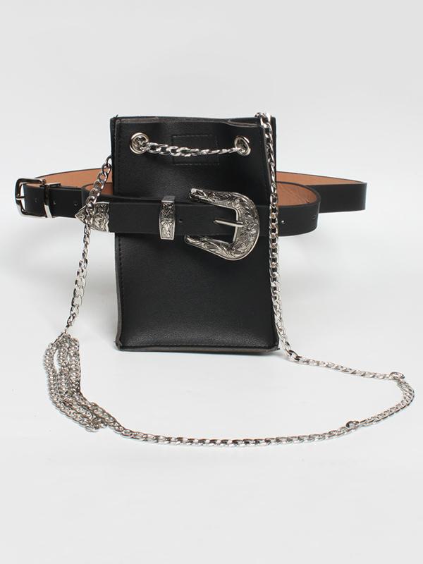 Snake Pattern Strap Change Purse