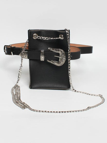 Snake Pattern Strap Change Purse